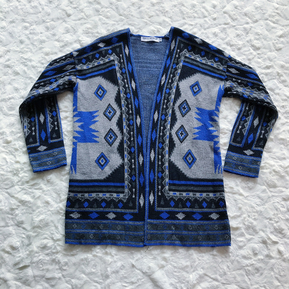 COTTON EMPORIUM Southwestern Knit Cardigan B07 COTTON EMPORIUM Southwestern Knit Cardigan B07